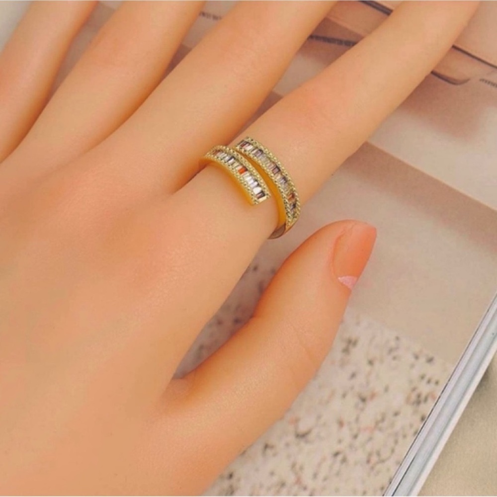 NIB Arvino Amethyst 18k Gold wrap svelte wrap ring - Picture 10 of 14